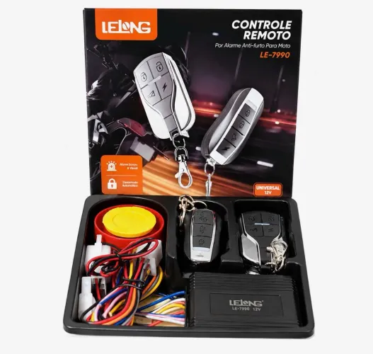 Alarme Ignição Antifurto Para Moto Com 2 Controles