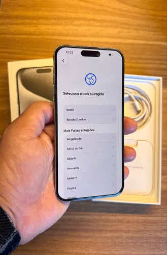 iPhone 15 Pro Max 256Gb l Branco l Perfeito