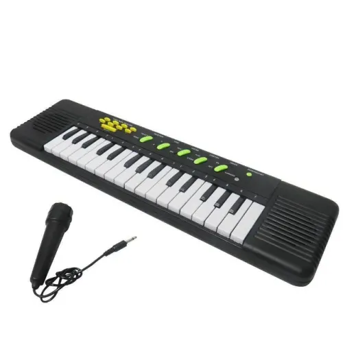 piano teclado brinquedo infantil microfone karaoke musica xh-322a