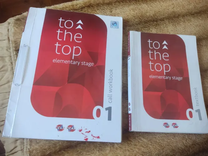 Livro de inglês e exercícios to the top 01