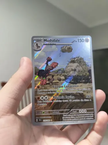 Carta pokémom mudsdale (175/162) sem machucados e arranhados novinha