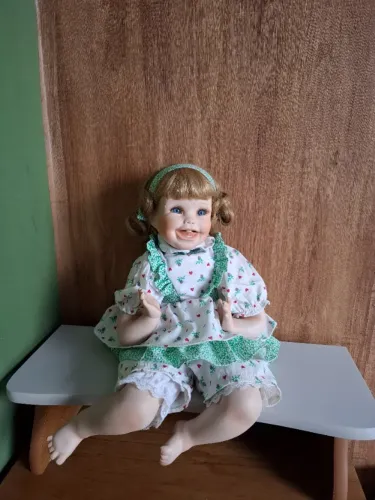 Boneca bebe porcelana 