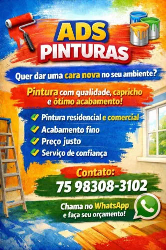 ADS PINTOR RESIDENCIAL E REFORMAS EM GERAL !