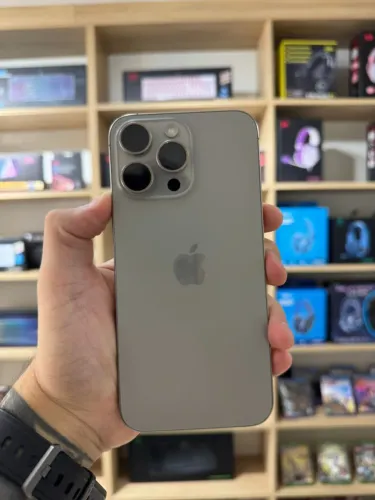 iPhone 15 Pro Max 256gb Natural - Até 12x sem juros, Loja Física