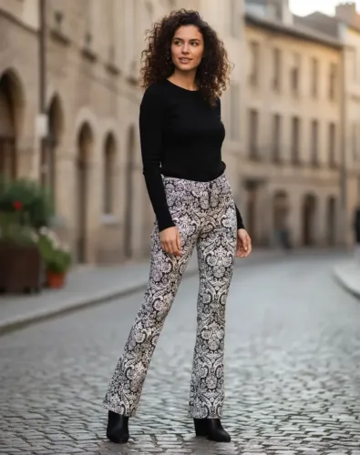 Calça Zara Estampada Nova