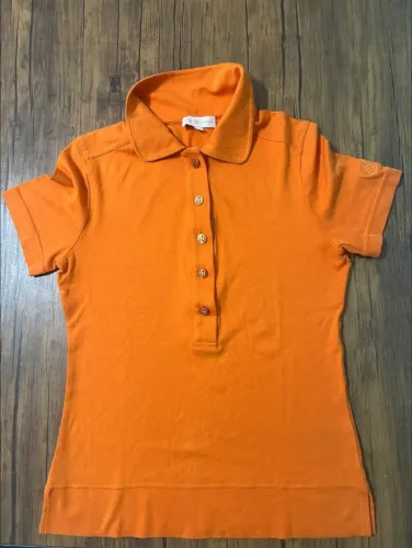Blusa Polo Tory Burch Feminina Laranja Tam. P