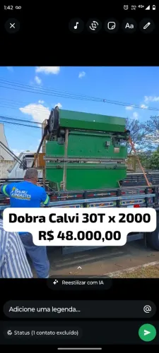Dobradeira Calvo 30T PVM 1530 x 2050
