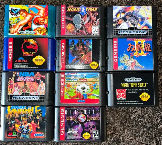Lote de jogos mega drive. ROAD RASH. SONIC 1 e 2.