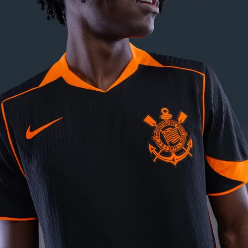 camisa corinthians preta/laranja total90 GG