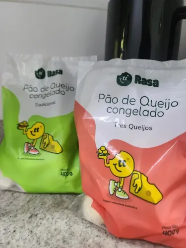 RASA Pão de Queijo Congelado 400g - Tradicional (Canastra) ou 3 Queijos 