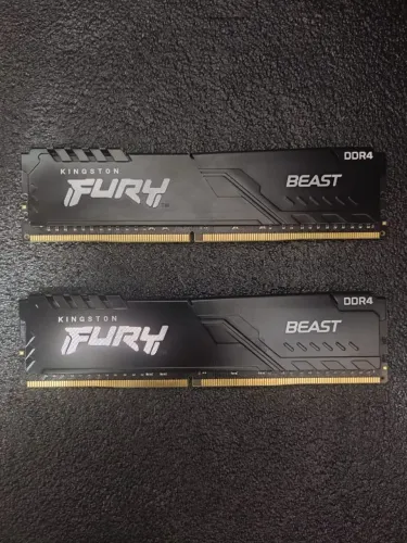 Memória RAM Kingston FURY Beast DDR4 16GB (2x8GB) 3200MHz