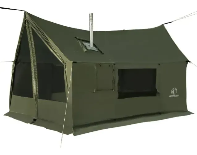 Barraca Quente Redcamp Grande Com Rede E Saída Para Fogão 4