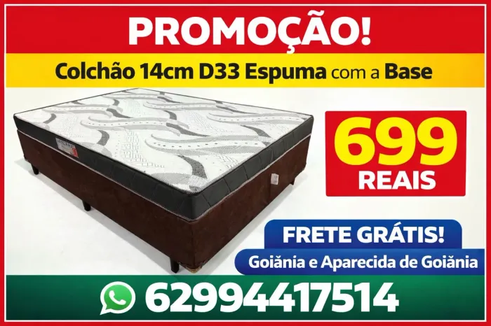 Colchão D33 com a base casal 