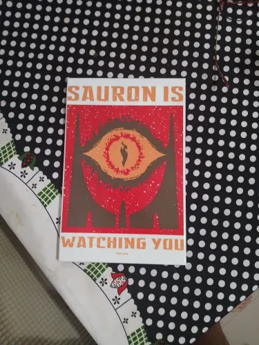 Quadro/Placa temático Senhor dos Aneis (Oficial Nerd ao Cubo)