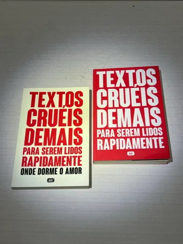Vendo livros Textos cruéis demais para serem lidos rapidamente