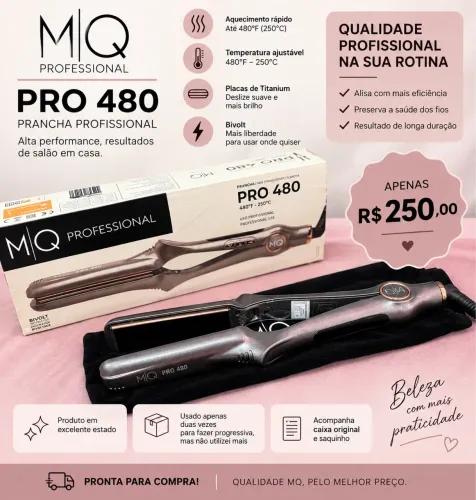 Prancha / chapinha profissional MQ pro 480