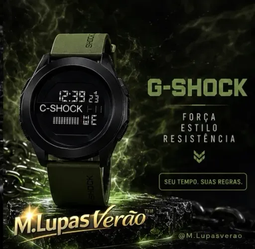 Relógio g shock - verde militar