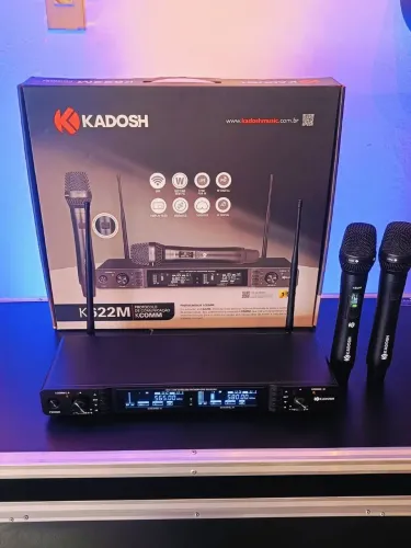 Microfone Duplo Profissional Kadosh Talkbak K622M Digital 24bits 