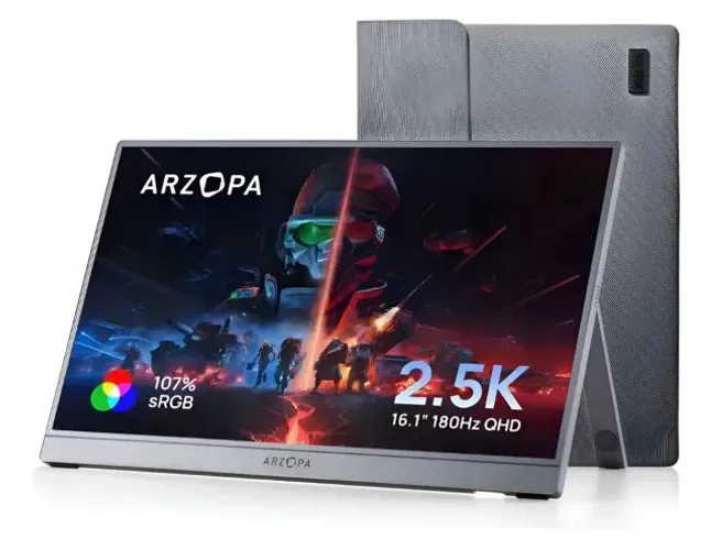 Monitor Portátil Gamer Arzopa Z3FC 16.1? 2.5K 180Hz - NOVO