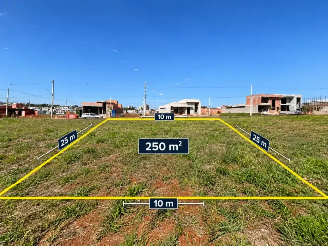 Terreno Plano com 250m² localizado no Condomínio Terras de São Bento III - Limeira/SP
