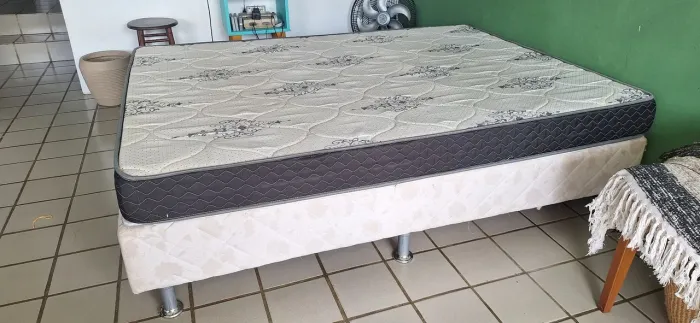 Cama box casal + colchão