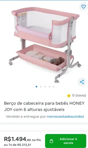 Berço portátil bebê