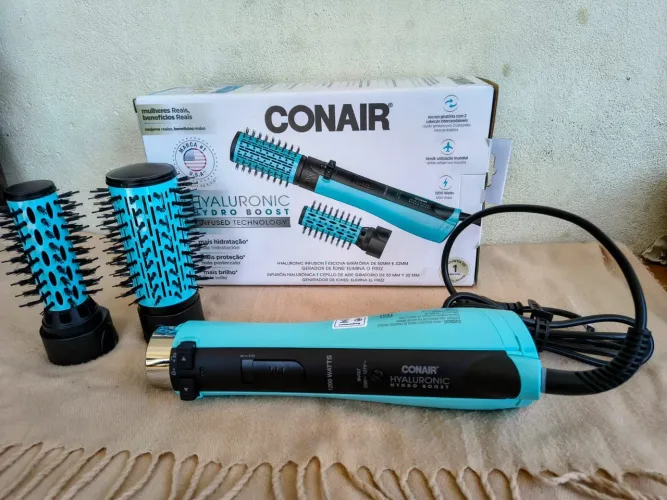 Escova Rotativa Conair Hyaluronic bivolt Nova na caixa