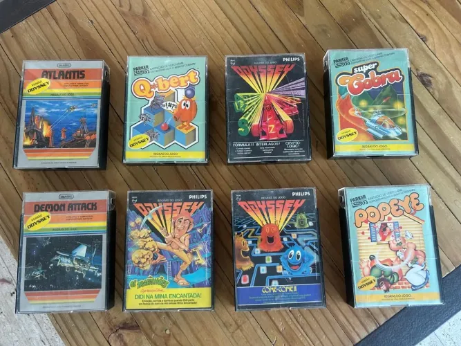 Cartuchos odyssey lote 8 jogos - perfeito estado 