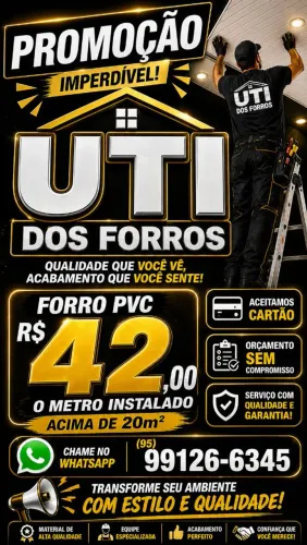 Forro pvc 42 reais estalado 