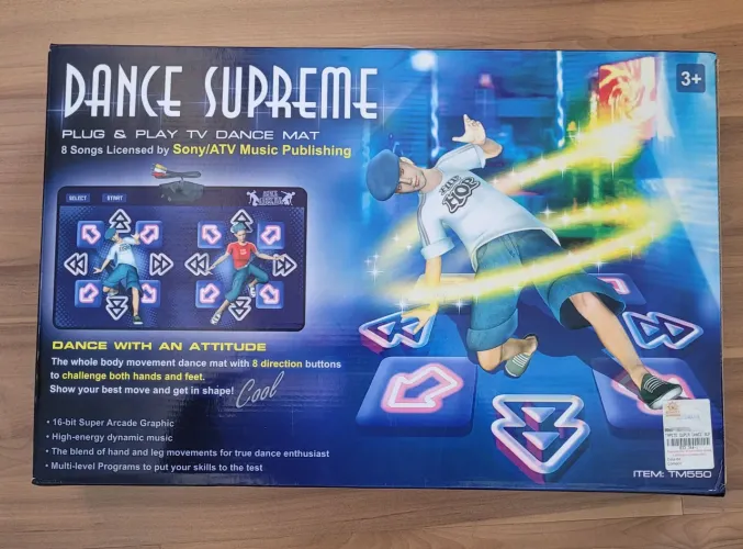 Vendo tapete de dança: dance supreme, 8 ritmos, nunca usado
