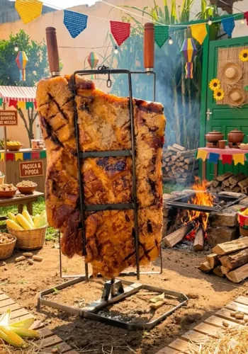 Espeto para costela fogo de chão