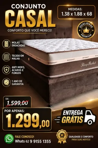 Conjunto casal molas