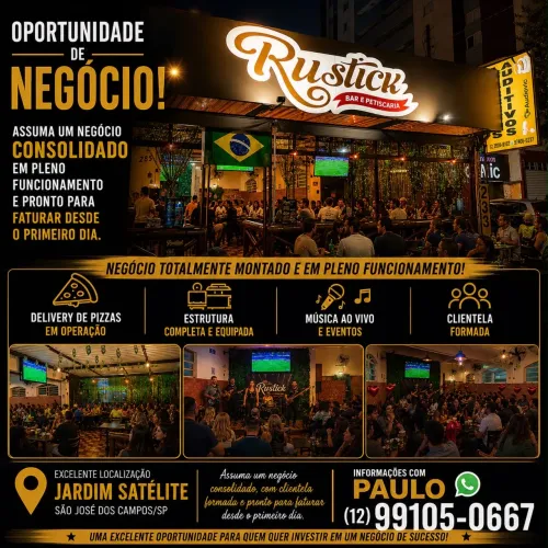 Vendo bar noturno completo