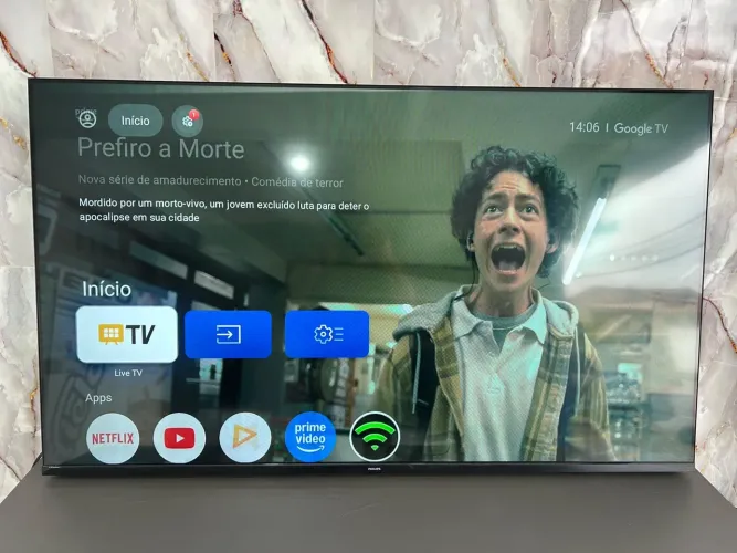 TV SMART 60 Philips Android 4K - Borda Infinita Comando Voz - Entrego