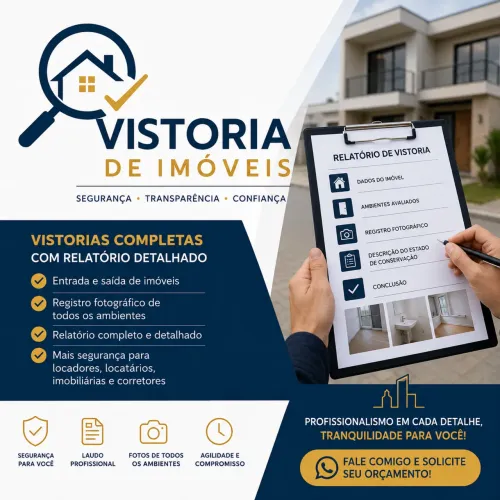 Faço Vistorias de Entrada e Saída de Imóveis