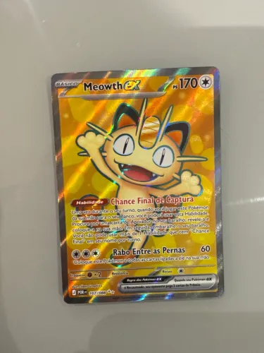 Meowth ex 107/088 Pokémon TCG Ultra Rara - Equilíbrio Perfeito