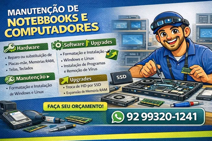 Manutenção de Notebooks e Computadores