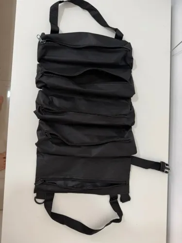 Bolsa De Enrolar Portátil Multifuncional Em Lona Preta