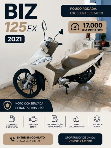 ? HONDA BIZ 125 EX 2021 - OPORTUNIDADE IMPERDÍVEL! ?
