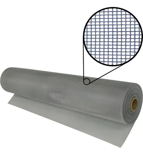 Tela Mosquiteira Premium Fibra De Vidro 1,02 X 5 Metros Cinza