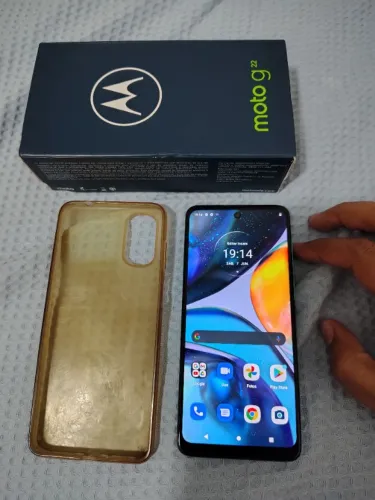 Smartphone Motorola G22 - 128 GB memória interna - Apenas aparelho e caixa original 