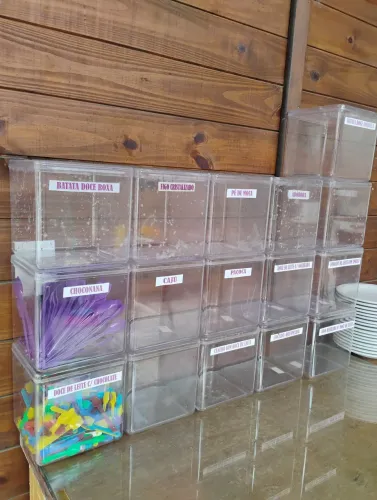 Potes de acrílico para a granel e afins