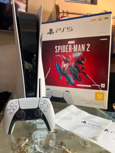 Ps5 Mídia Física e Digital + Jogo + Caixa, Passo Cartão Até 12x