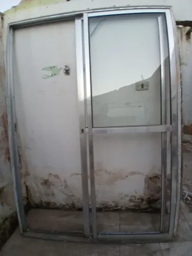Porta alumínio vidro sala