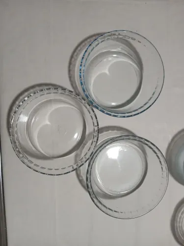 Kit com 3 Potes Redondos Marinex Antigas - Vidro Grosso