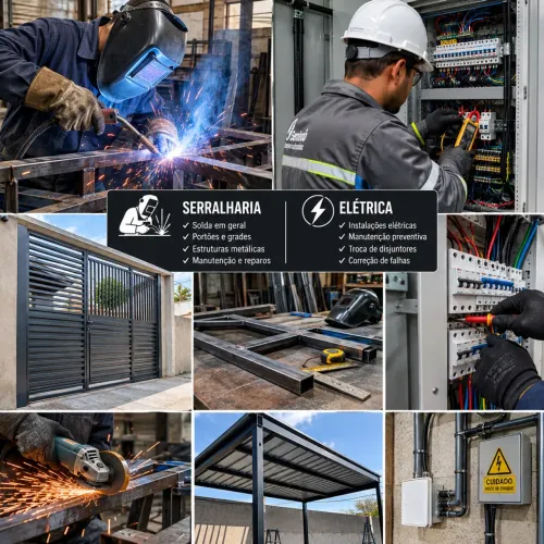 Manutenção elétrica E serralharia