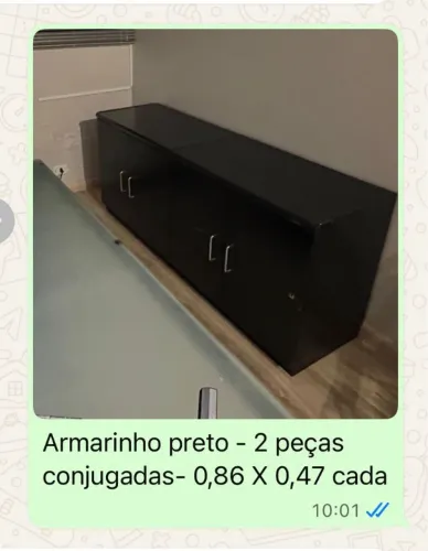 Armarinho Preto - duas peças conjugadas