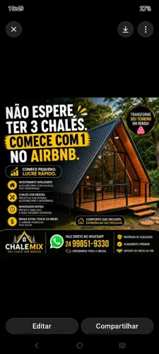 Chalé sob medida