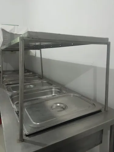 Buffet de inox  valor 6.500,00 completo com todas cubas. 9