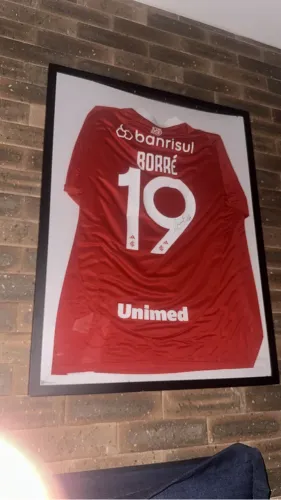 Camisa PREPARADA PARA JOGO Remo x international. AUTOGRAFADA pelo borré